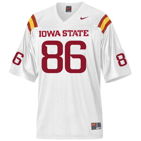 Iowa State Cyclones Men's #86 Jacob Hillmann Nike NCAA Authentic White College Stitched Football Jersey BG42X47HA